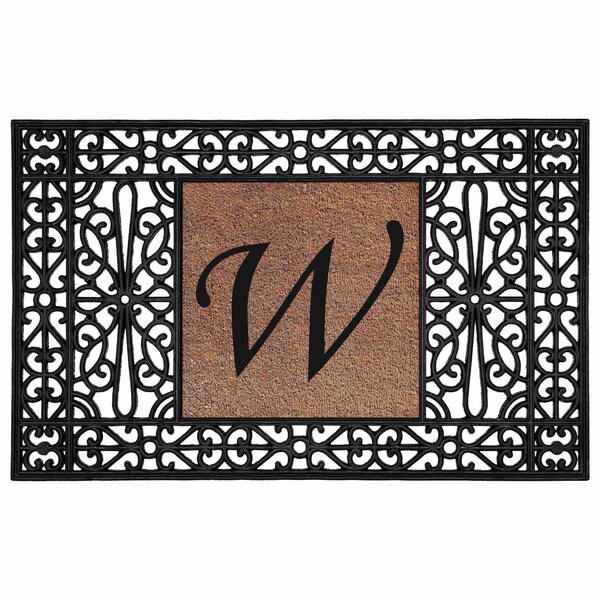 Calloway Mills Monogram Door Mat, Coir, Black, Natural, 30 in W x 48 in L 104103048W - main